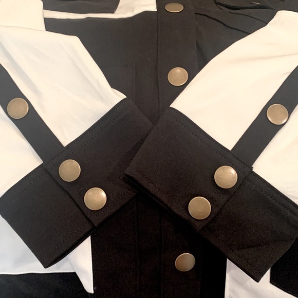 Ecru Color Block Jacket Rare Sample - Picture 8 of 8